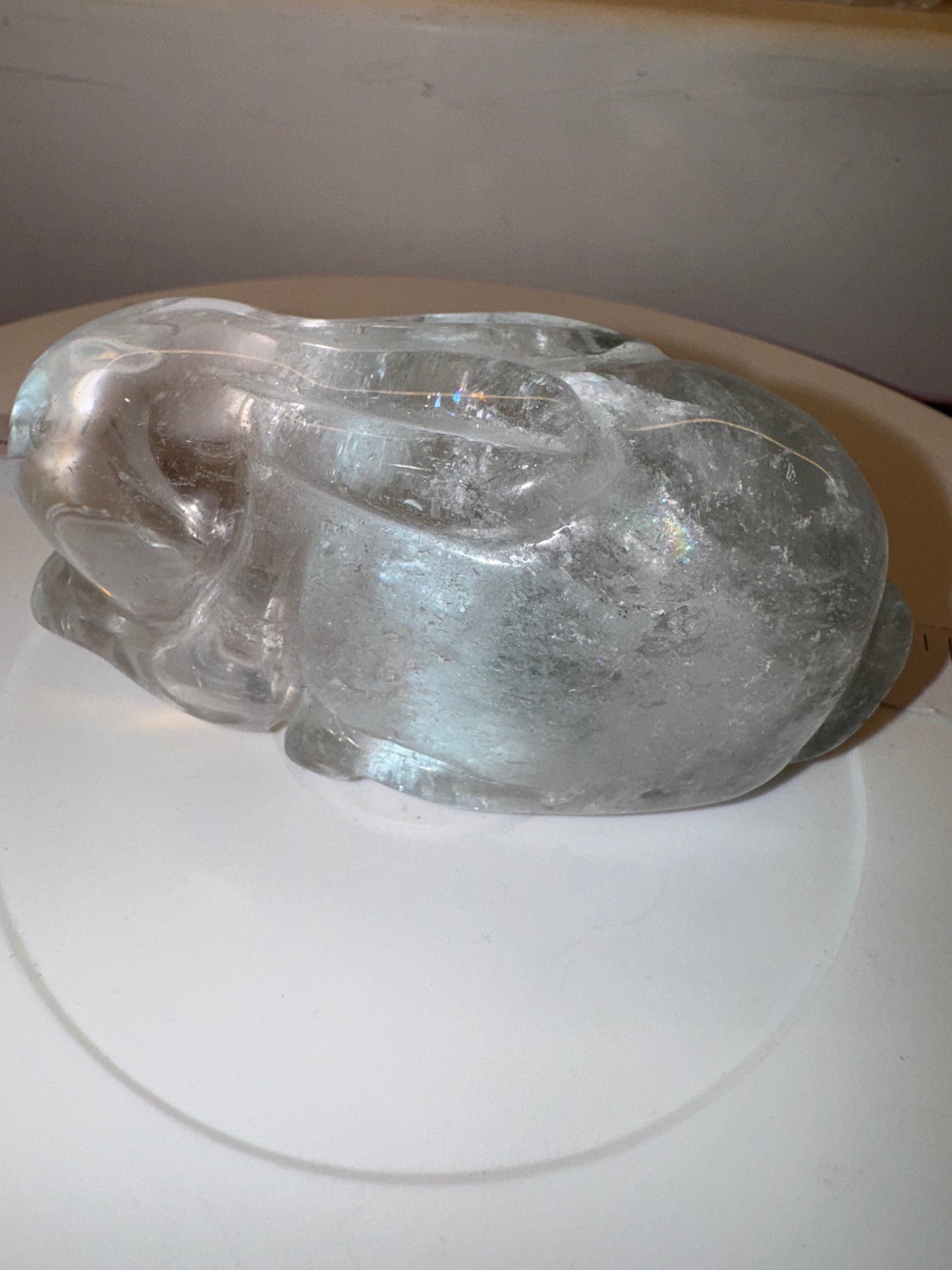 Clear quartz garden quartz bunny