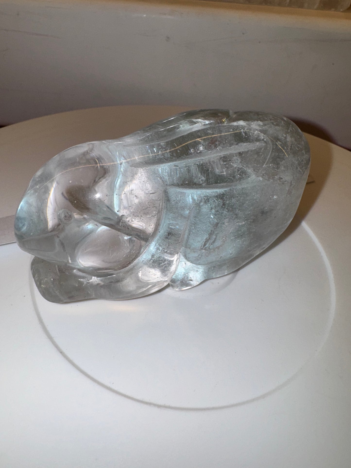 Clear quartz garden quartz bunny